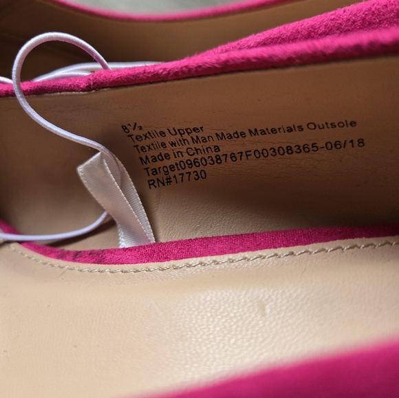 NEW Faux Suede Heels A New Day Size 8.5 Hot Pink - Picture 8 of 9